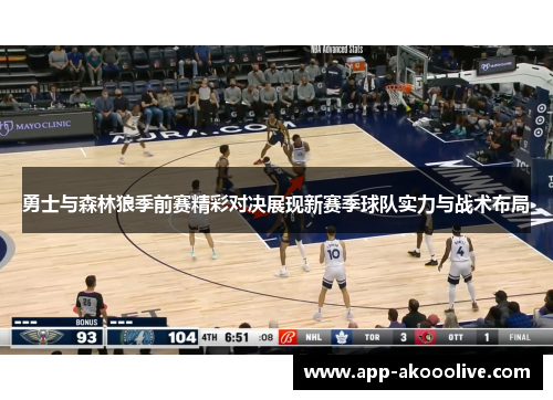 勇士与森林狼季前赛精彩对决展现新赛季球队实力与战术布局